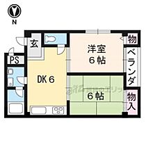 京都府京都市伏見区深草瓦町（賃貸マンション2DK・2階・40.00㎡） その2