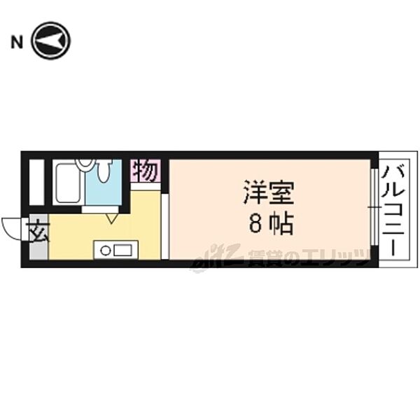 Ｂｏｋｕ　Ｈｏｕｓｅ E8｜京都府京都市伏見区深草東伊達町(賃貸マンション1K・2階・21.60㎡)の写真 その2