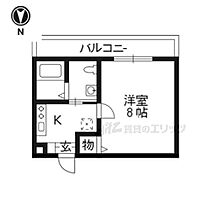 京都府京都市右京区梅津前田町（賃貸マンション1K・1階・23.86㎡） その2