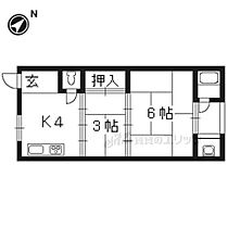 第二苔ノ荘 31 ｜ 京都府京都市西京区御陵塚ノ越町（賃貸アパート2K・2階・25.92㎡） その2