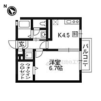 京都府京都市伏見区深草新門丈町（賃貸アパート1DK・1階・30.13㎡） その2