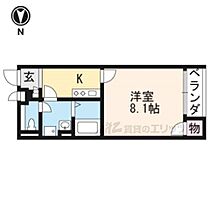 クレイノ西森本 102 ｜ 京都府向日市森本町（賃貸アパート1K・1階・25.89㎡） その2