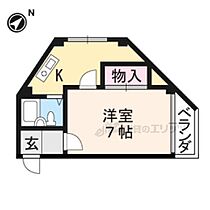 ハウスアルファ 101 ｜ 京都府京都市伏見区深草フチ町（賃貸マンション1K・1階・22.89㎡） その1