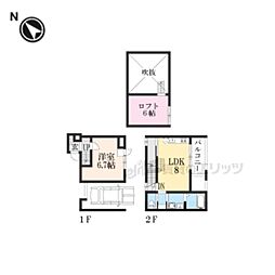 チャトラ 1DKの間取図画像