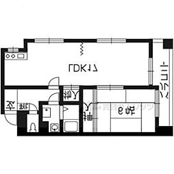ビラ・クレール 1LDKの間取図画像