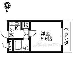 パーシモンヒル・田原 1Kの間取図画像