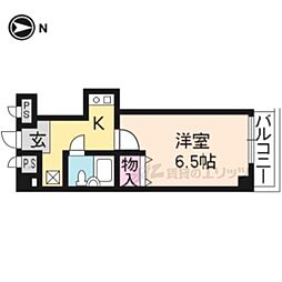 トチキヤビル 1Kの間取図画像