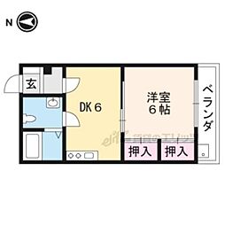コーポアネモス 1DKの間取図画像