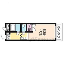 グロリアハイツ 1Kの間取図画像