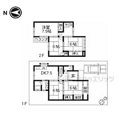 五ヶ庄北ノ庄33-38貸家