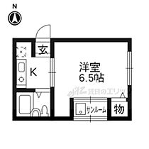 フラット大藪 2-B ｜ 京都府京都市伏見区深草坊町（賃貸マンション1K・2階・17.01㎡） その2