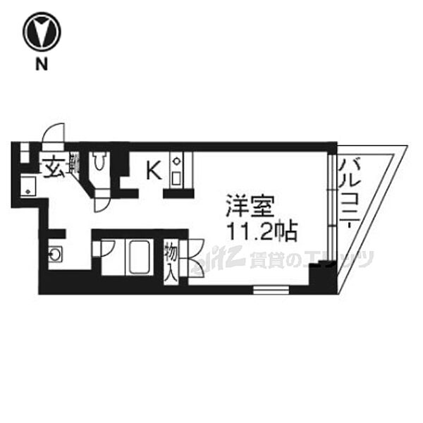 山科ＩＭビル 901｜京都府京都市山科区椥辻草海道町(賃貸マンション1R・9階・39.34㎡)の写真 その2