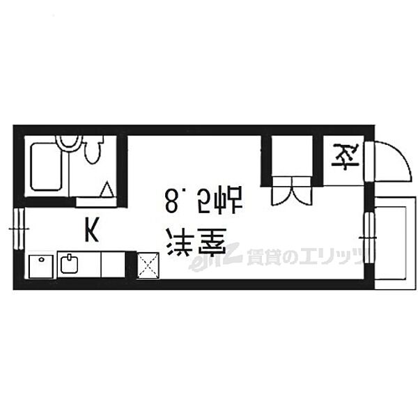 京都府京都市伏見区竹田北三ツ杭町(賃貸マンション1K・2階・17.20㎡)の写真 その2