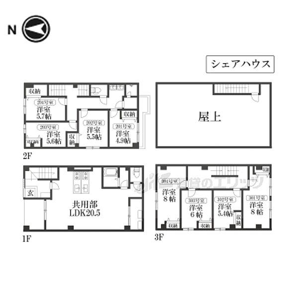 京都駅前ＨＡＬ 101｜京都府京都市南区東九条中殿田町(賃貸マンション1R・1階・10.00㎡)の写真 その2