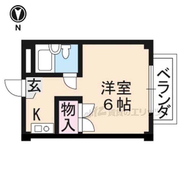 カルチェヴィラ吉勇 101｜京都府京田辺市三山木西ノ河原(賃貸マンション1K・1階・16.00㎡)の写真 その2