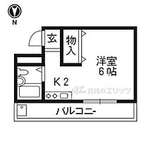 ＮｏｒｔｅＭｕ1 306 ｜ 京都府京都市山科区川田欠ノ上（賃貸マンション1K・3階・22.00㎡） その2