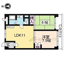 ソーラー21 403 ｜ 京都府京都市伏見区下鳥羽南柳長町（賃貸マンション2LDK・4階・50.40㎡） その2