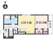 D-ROOM富野乾垣内 101 ｜ 京都府城陽市富野（賃貸アパート1LDK・1階・35.30㎡） その2