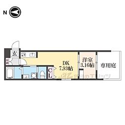 グリーンガーデン 1DKの間取図画像