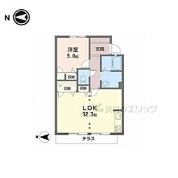 アネックス豊和 1LDKの間取図画像