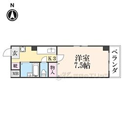 ABCFIRST 1Kの間取図画像