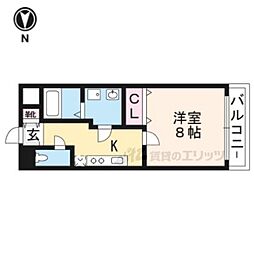 Maison・Belong 1Kの間取図画像