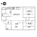 山科AB棟住宅A棟5階7.5万円