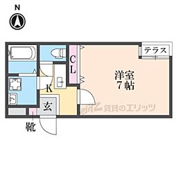 T-Wood 1Kの間取図画像