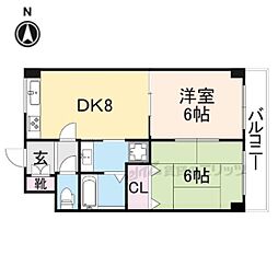 リーレット31 2DKの間取図画像