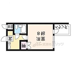 チャペルハイツ 1Kの間取図画像