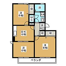 メゾン・ド・タハラ　Ｄ棟 302 ｜ 長野県長野市三本柳西２丁目（賃貸アパート3DK・3階・56.70㎡） その2