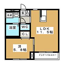 アイランドコート　Ｃ 203 ｜ 長野県長野市川中島町四ツ屋（賃貸アパート1LDK・2階・40.30㎡） その2