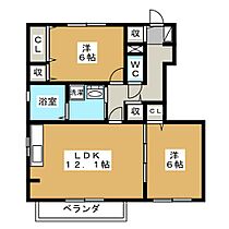 グレイセス尾張部　A棟 102 ｜ 長野県長野市大字北尾張部（賃貸アパート2LDK・1階・60.32㎡） その2