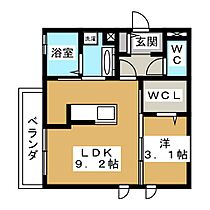 キアラ 303 ｜ 長野県長野市大字鶴賀（賃貸アパート1LDK・3階・32.77㎡） その2