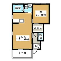 マストタウン檀田　Ｎ棟 101 ｜ 長野県長野市檀田２丁目（賃貸アパート1LDK・1階・46.68㎡） その2