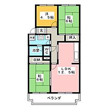 ステイツハウス栗田 302 ｜ 長野県長野市大字栗田（賃貸マンション3LDK・3階・66.00㎡） その2