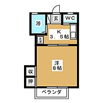 コーポマツミ　Ｂ棟 103 ｜ 長野県長野市上松２丁目（賃貸アパート1K・1階・25.11㎡） その2