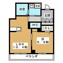 ヴェルクレール 103 ｜ 長野県長野市大字稲葉（賃貸マンション1LDK・1階・41.23㎡） その2