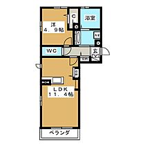 長野県長野市三輪３丁目（賃貸アパート1LDK・1階・40.84㎡） その2