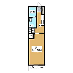 明和ハウス未来館 1階1Kの間取り