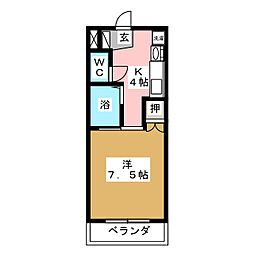 間取図画像 1K