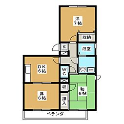 フェニックスST 3DKの間取図画像