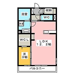 ラ・フェリーチェ 1LDKの間取図画像