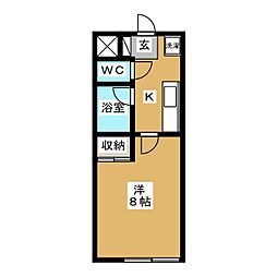 みわ鎌倉館 1Kの間取図画像