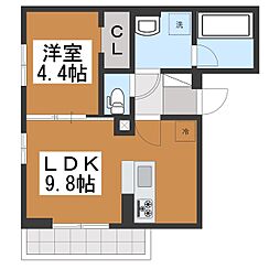 コンフォートTOWA 1LDKの間取図画像