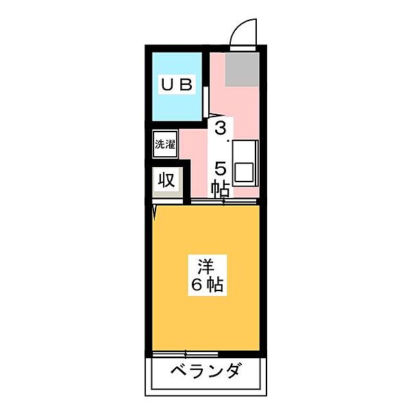 シティハイムれんげそう 203｜長野県松本市沢村３丁目(賃貸アパート1K・2階・19.38㎡)の写真 その2