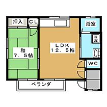 ベルエキップ 101 ｜ 長野県松本市沢村３丁目（賃貸アパート1LDK・1階・44.96㎡） その2