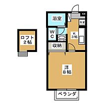 カーサポルエーラ B棟 203 ｜ 長野県安曇野市三郷温（賃貸アパート1K・2階・26.71㎡） その2