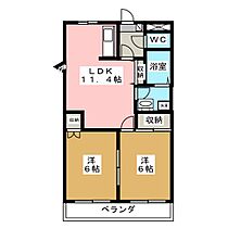 Grace Villa 203 ｜ 長野県松本市大字岡田松岡（賃貸マンション2LDK・2階・49.50㎡） その2