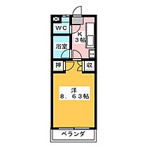 セントラルコーポウッズ城山 206 ｜ 長野県松本市宮渕２丁目（賃貸マンション1K・2階・26.14㎡） その2